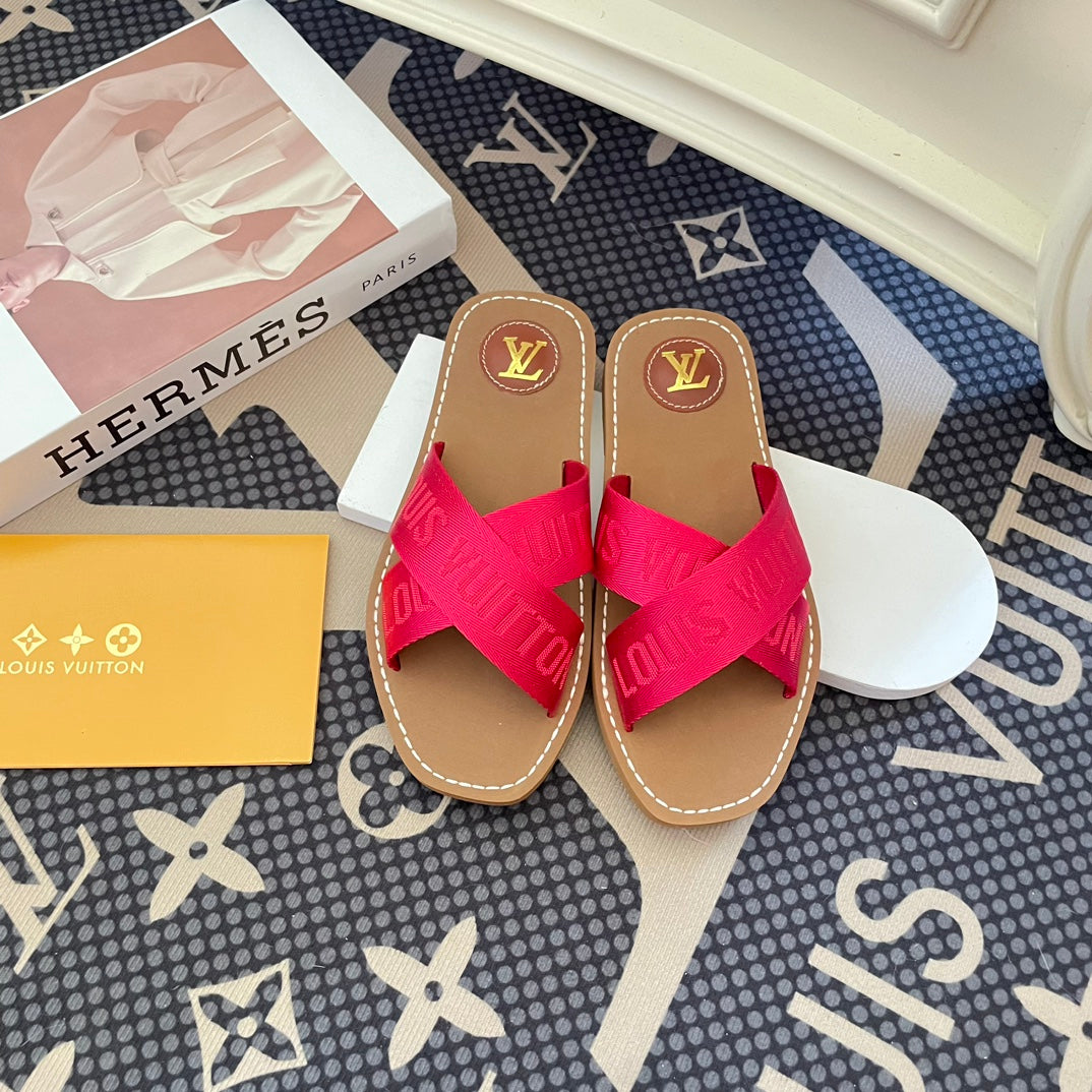 New Cross Strap Slippers Sandals mysite