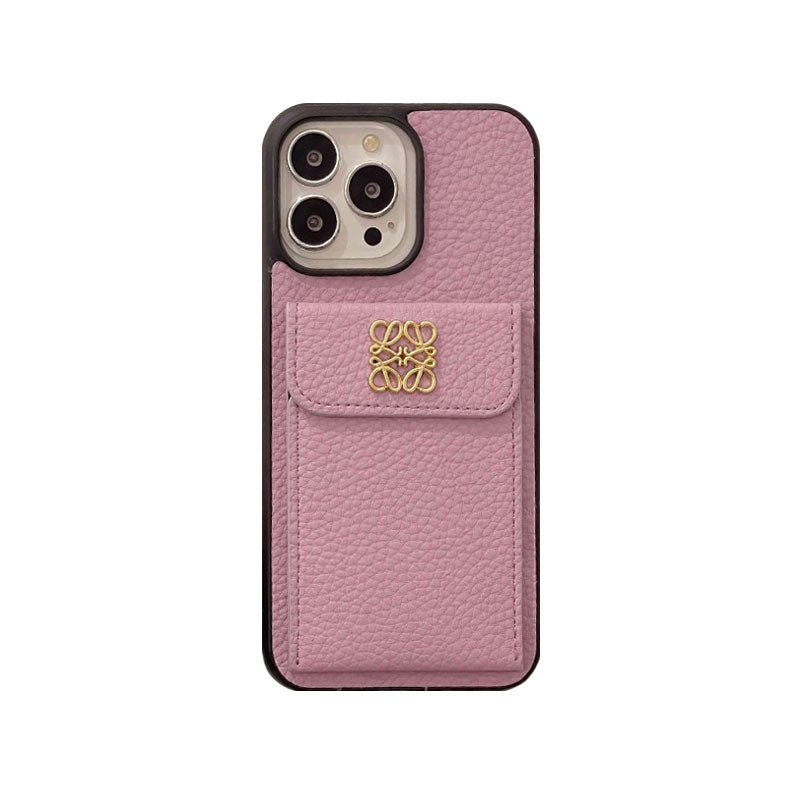 LOEWE iPhone Case With Card Holder Black-QBK240603 mysite