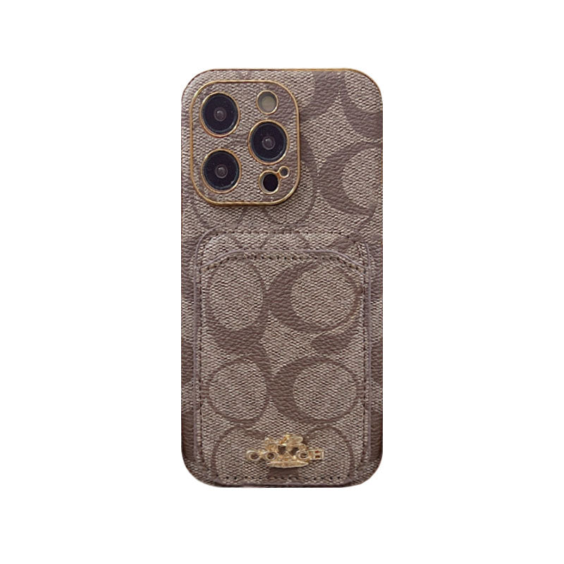 Coach iPhone Case With Card Holder Black -KB241651 mysite