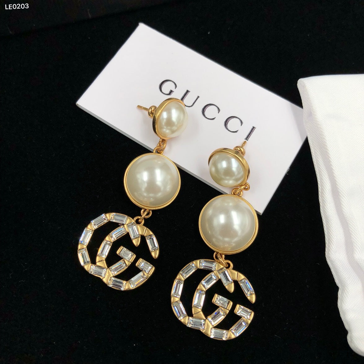 Elegant Pearl Crystal Earrings mysite