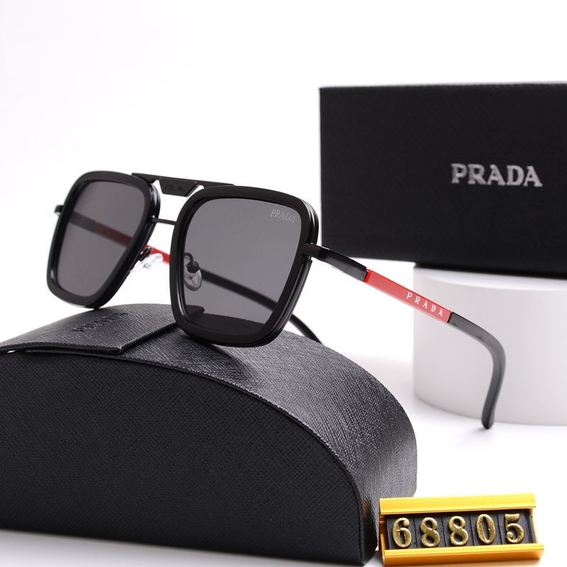 Unisex Double Bridge Metal Square Sunglasses 68805 mysite