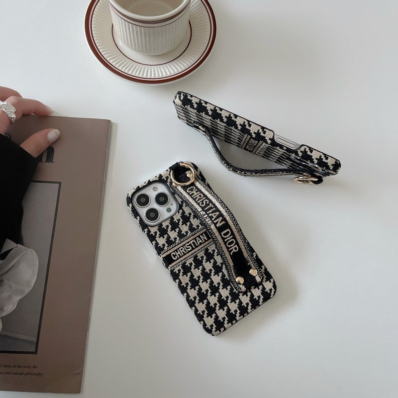 CD Houndstooth Wristband iPhone Case mysite