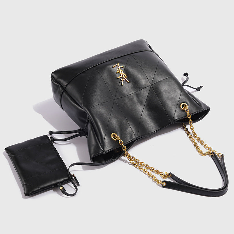 YSL Jamie 4.3 large pochon leather Tote bag 34x10x33cm mysite