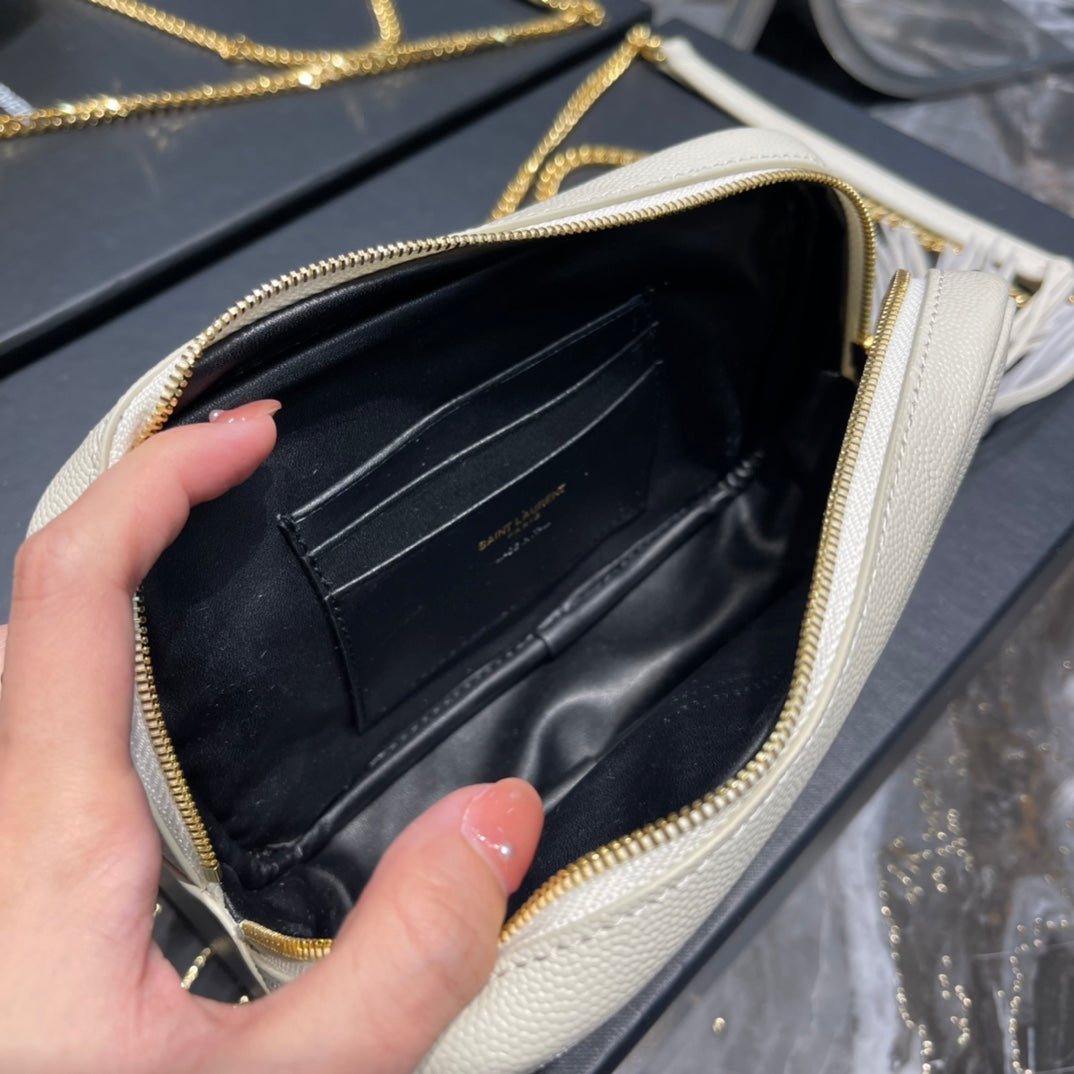 Ysl Loulou Mini Camera Bag 18cm White mysite