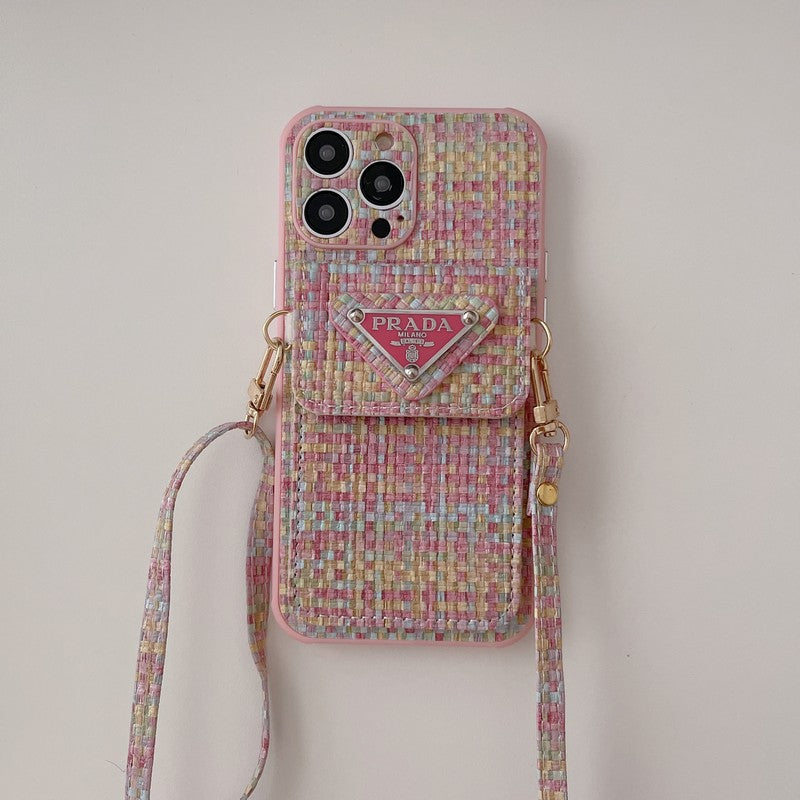 Pra Weave Card Bag Crossbody iPhone Case mysite