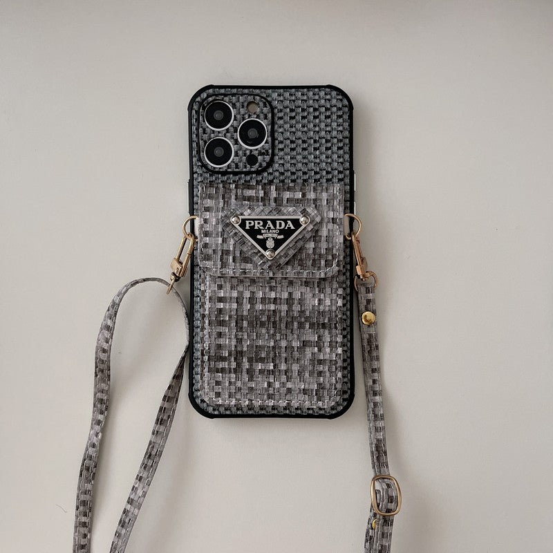 Pra Weave Card Bag Crossbody iPhone Case mysite