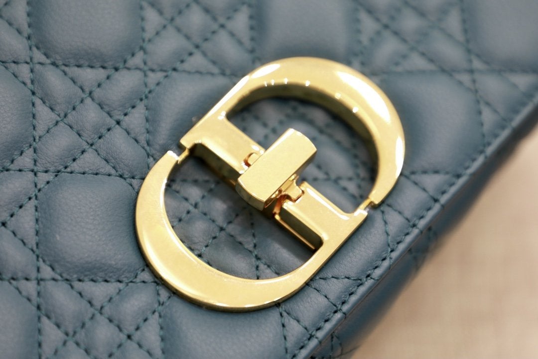 LARGE CARO BAG 28 DEEP OCEAN BLUE SUPPLE CANNAGE CALFSKIN mysite