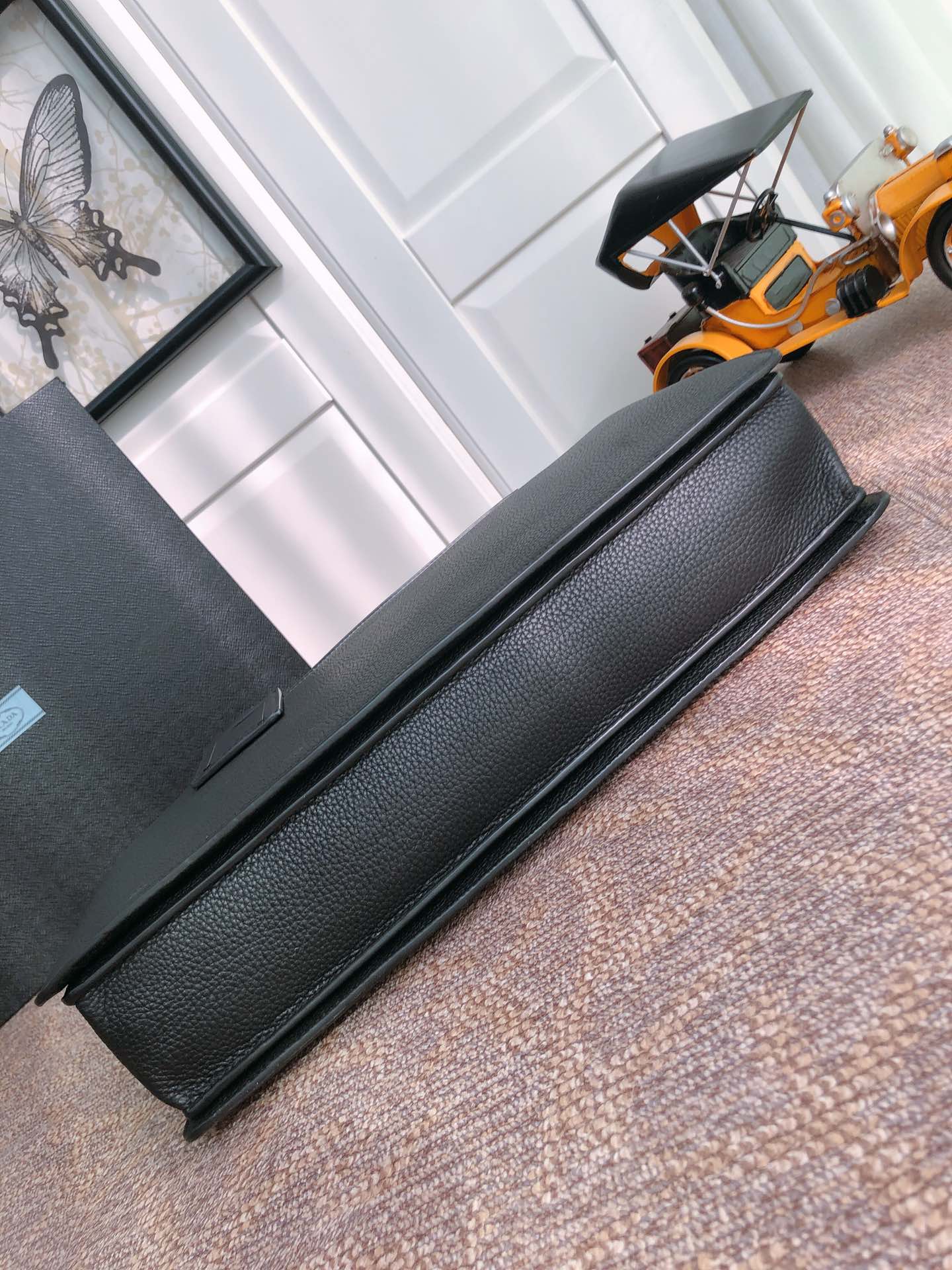 BRIEFCASE 40 IN BLACK GRAINED CALFSKIN mysite