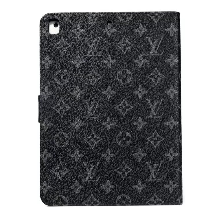 Elegant Monogram Canvas Flip Cover Apple iPad Protective Leather Case mysite