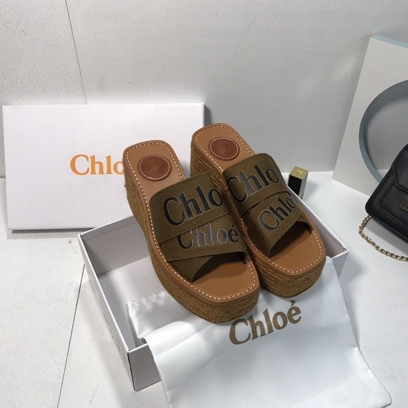 Canvas Woody Platform Sandals mysite