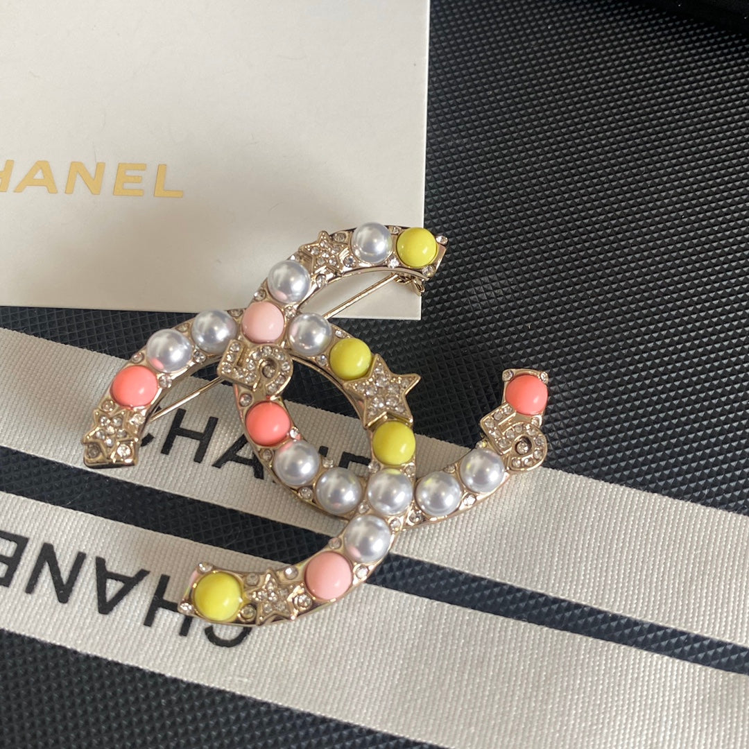 Lucky 5 Stars Colored Brooch-1-s mysite