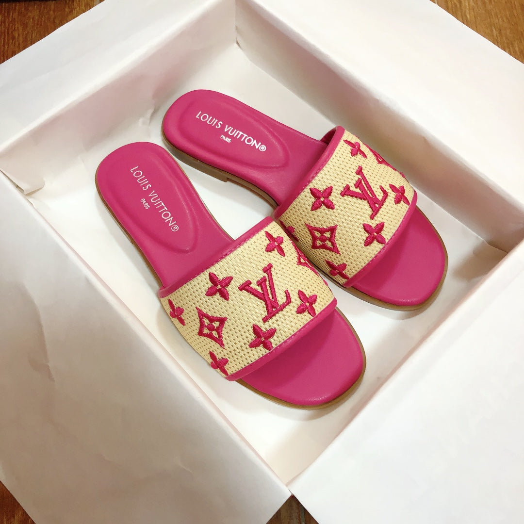 Woven Embroidered Slippers mysite