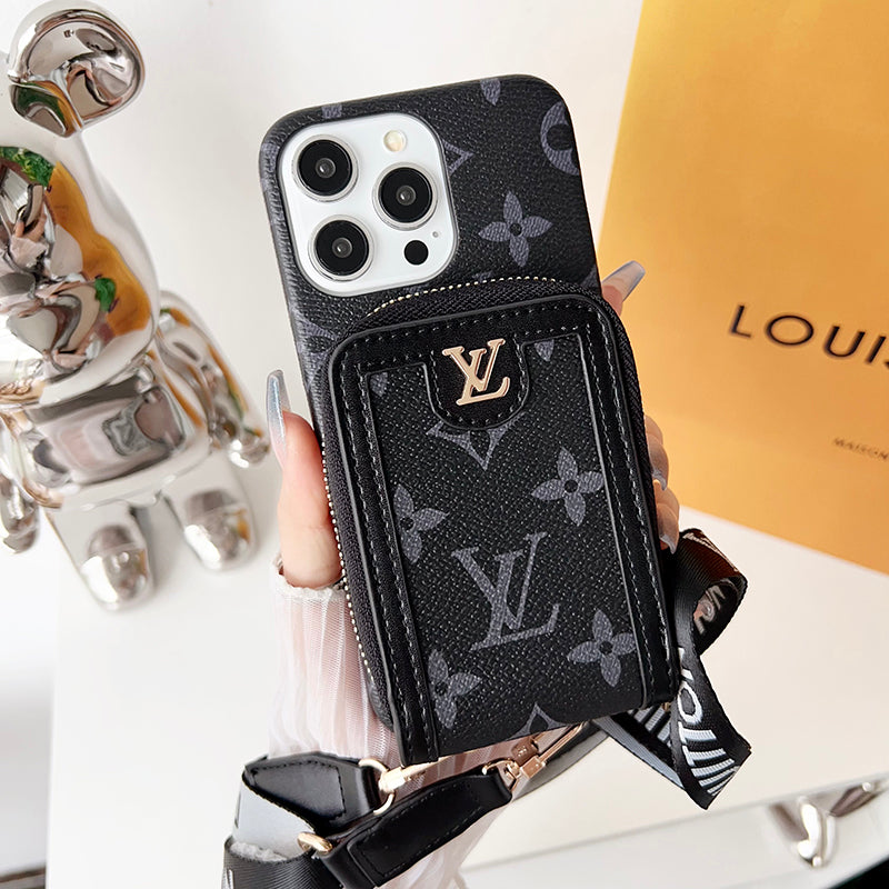 Lou GG Card Holder Chain iPhone Case mysite