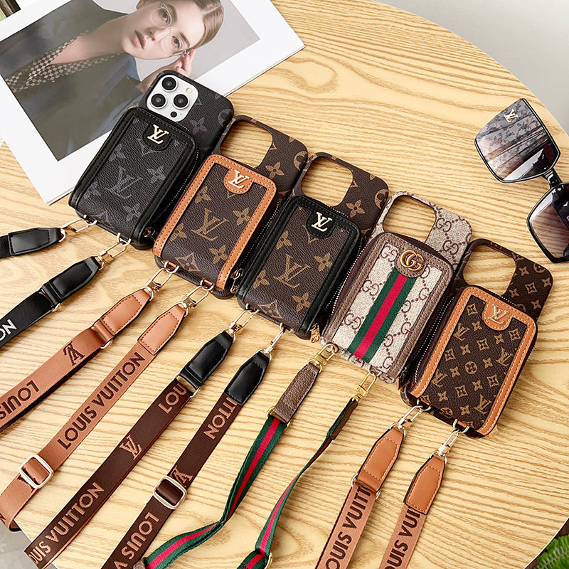 Lou GG Card Holder Chain iPhone Case mysite