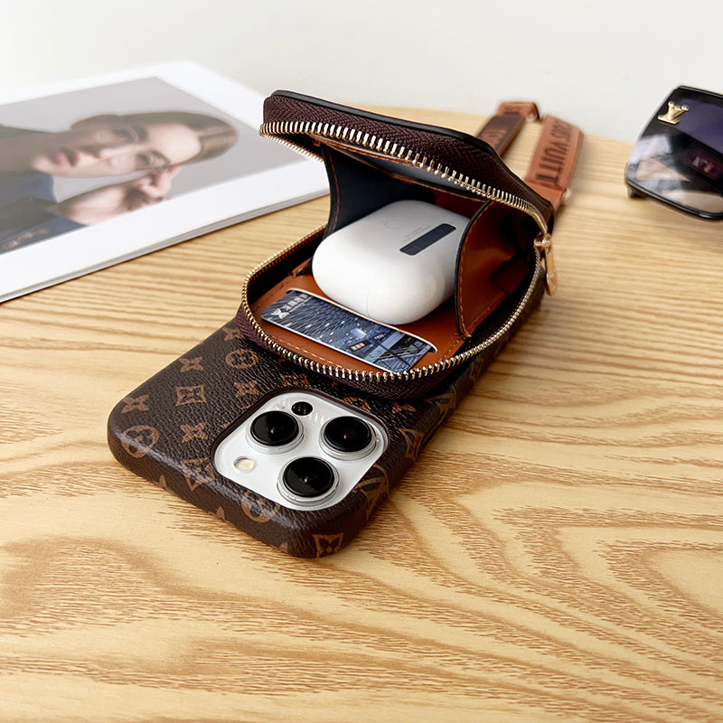 Lou GG Card Holder Chain iPhone Case mysite