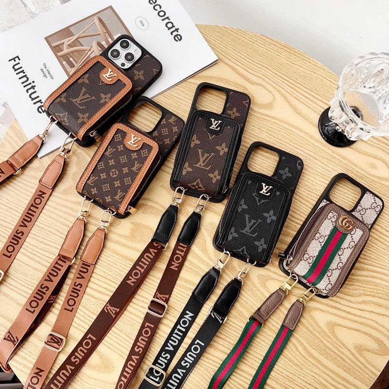 Lou GG Card Holder Chain iPhone Case mysite