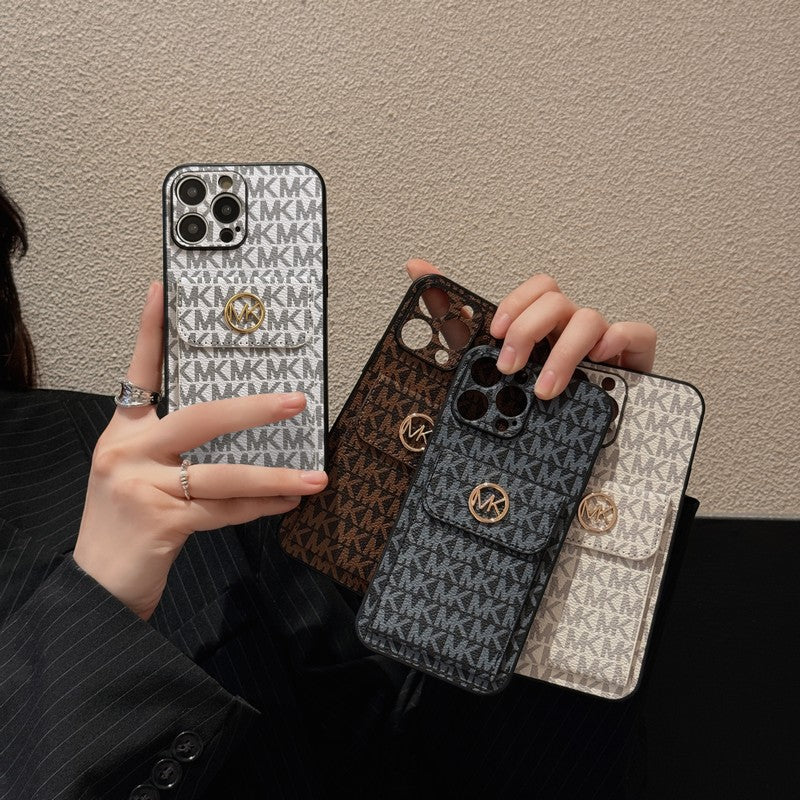 MK Card Bag Gold iPhone Case mysite