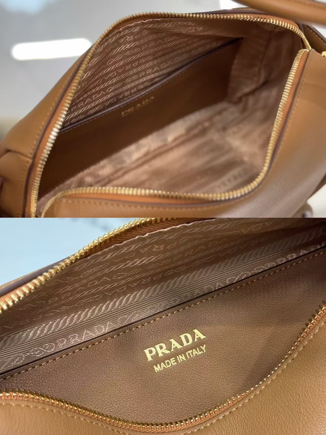 Prada Darling Handbag Caramel Soft Grain Leather mysite
