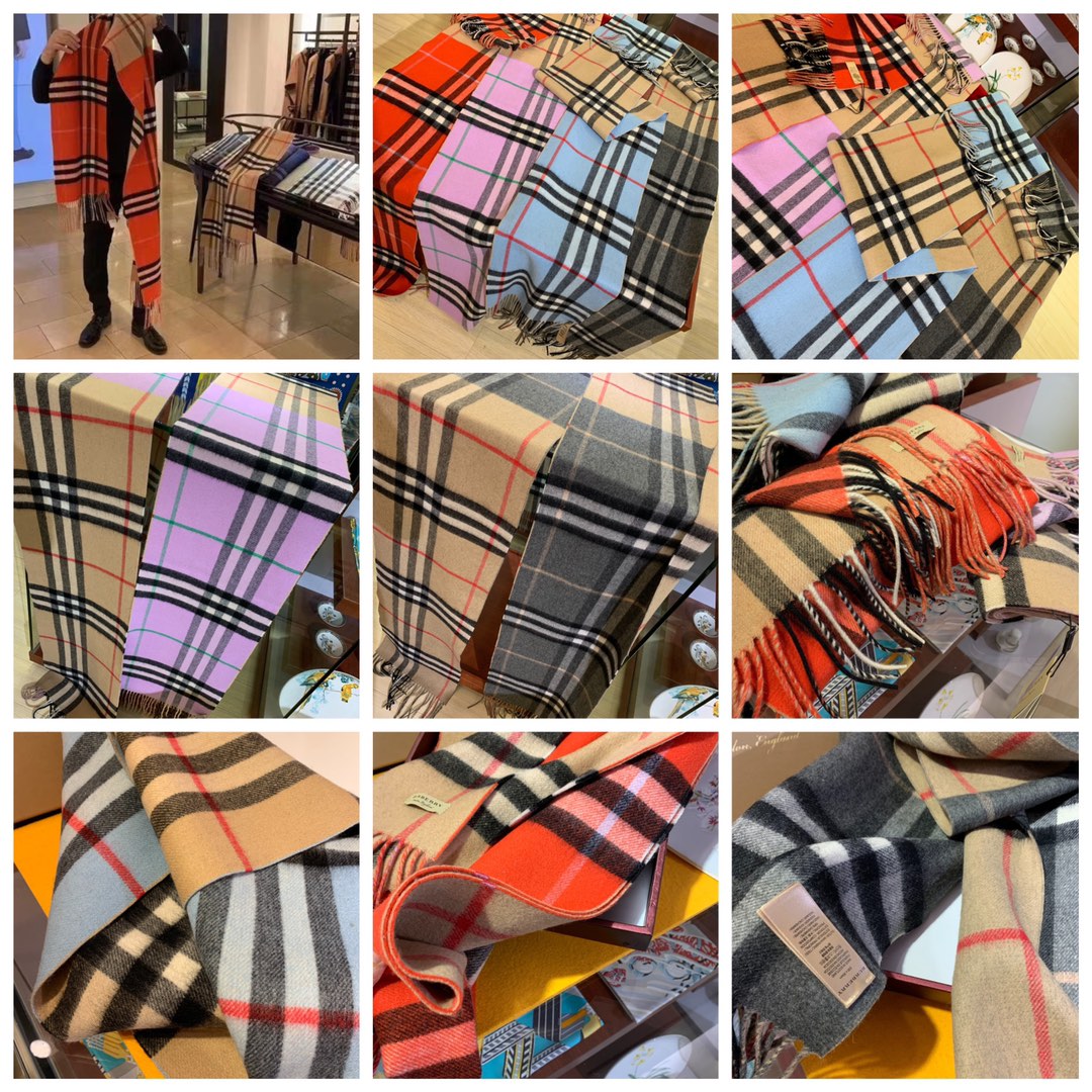 LONG SCARF 250 CM IN BLACK AND BEIGE CASHMERE 410474 mysite