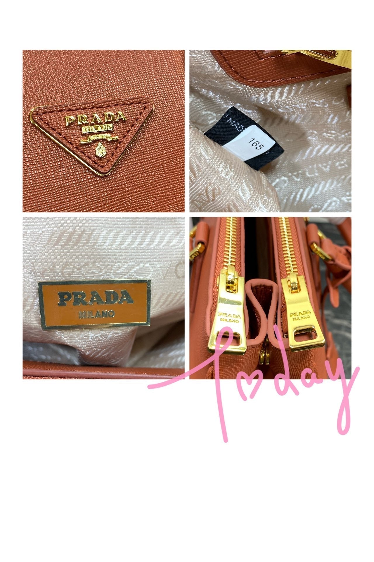 PRA GALLERIA 32 BAG IN BRONZE ORANGE SAFFIANO LEATHER mysite