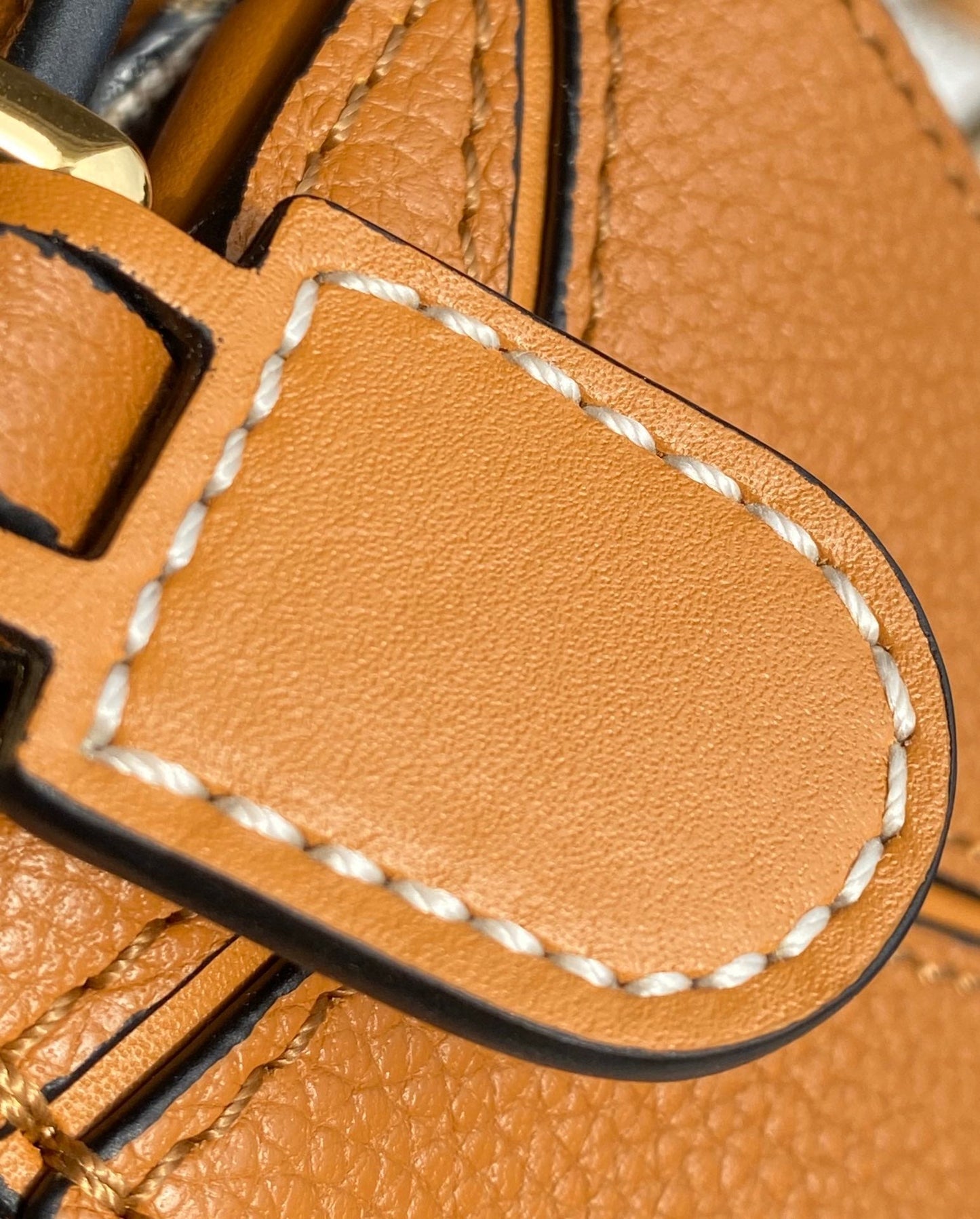 mini puzzle 18cm orange calfskin gold hardware mysite