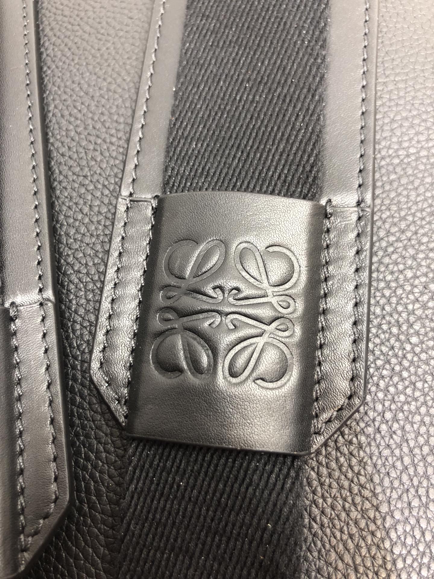 LOE 39 MILITARY BACKPACK IN BLACK SOFT GRAINED CALFSKIN mysite