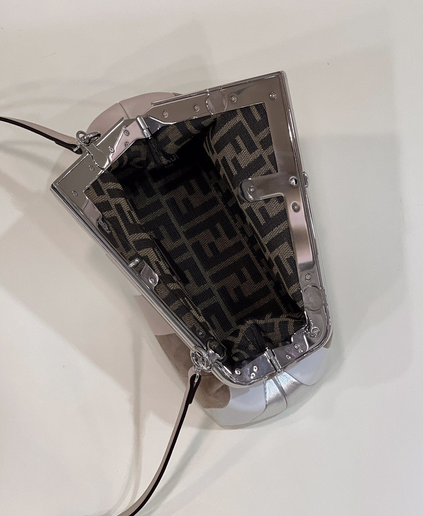 FENDI FIRST SMALL 26 IN COLORFUL SUEDE AND CALFSKIN WITH SILVER HARDWARE mysite