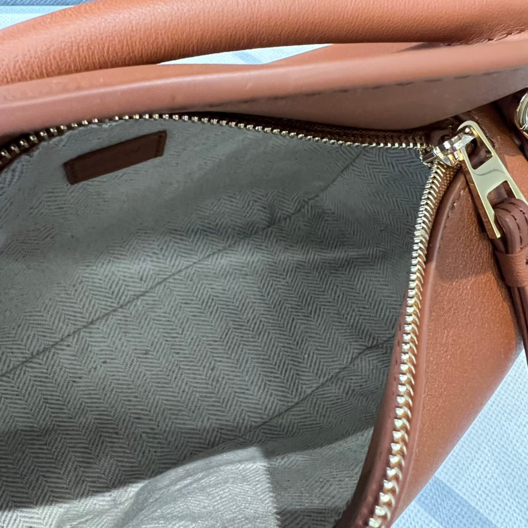 Mini Puzzle bag in soft grained 18cm Yellow and Tan Calfskin mysite