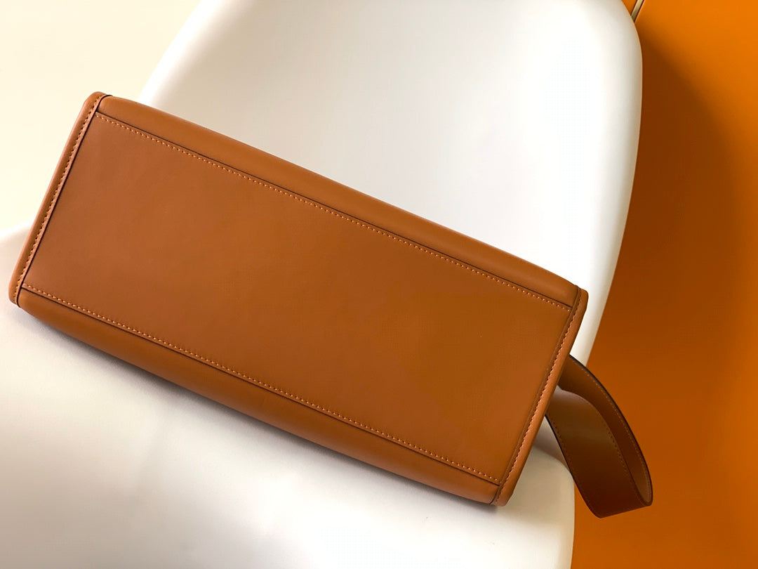 Fend Sunshine Medium Bag 35 Tan Leather mysite