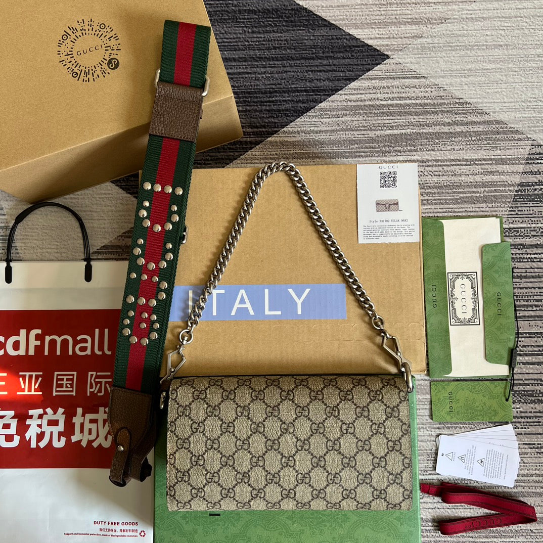 DIONYSUS 25 SMALL BAG IN GG SUPREME CANVAS mysite