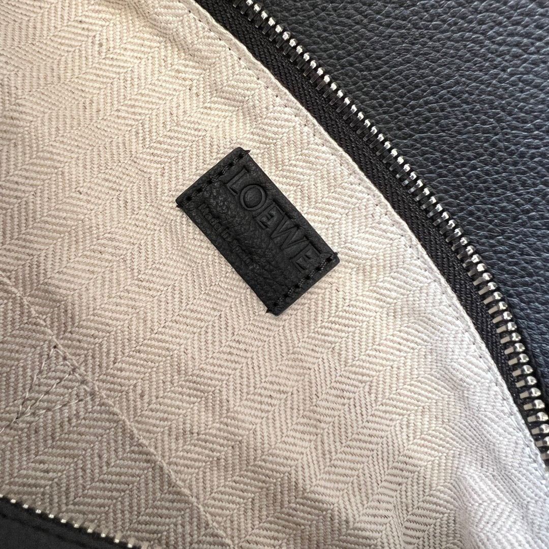 Puzzle bag 29cm in soft grained black calfskin mysite