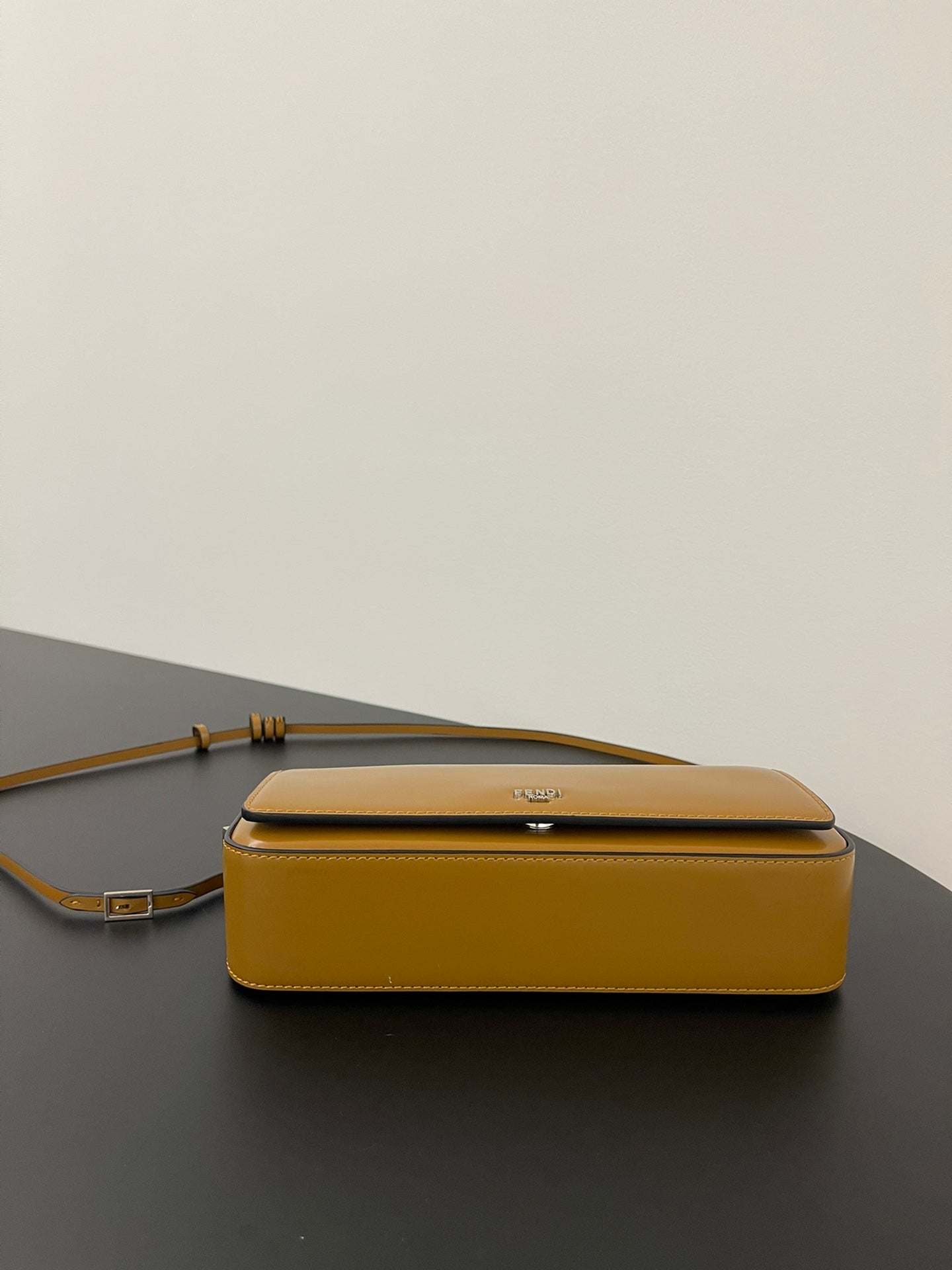 FENDI MINI FIRST SIGHT 23 BAG IN COPPER BROWN CALFSKIN WITH SILVER HARDWARE mysite