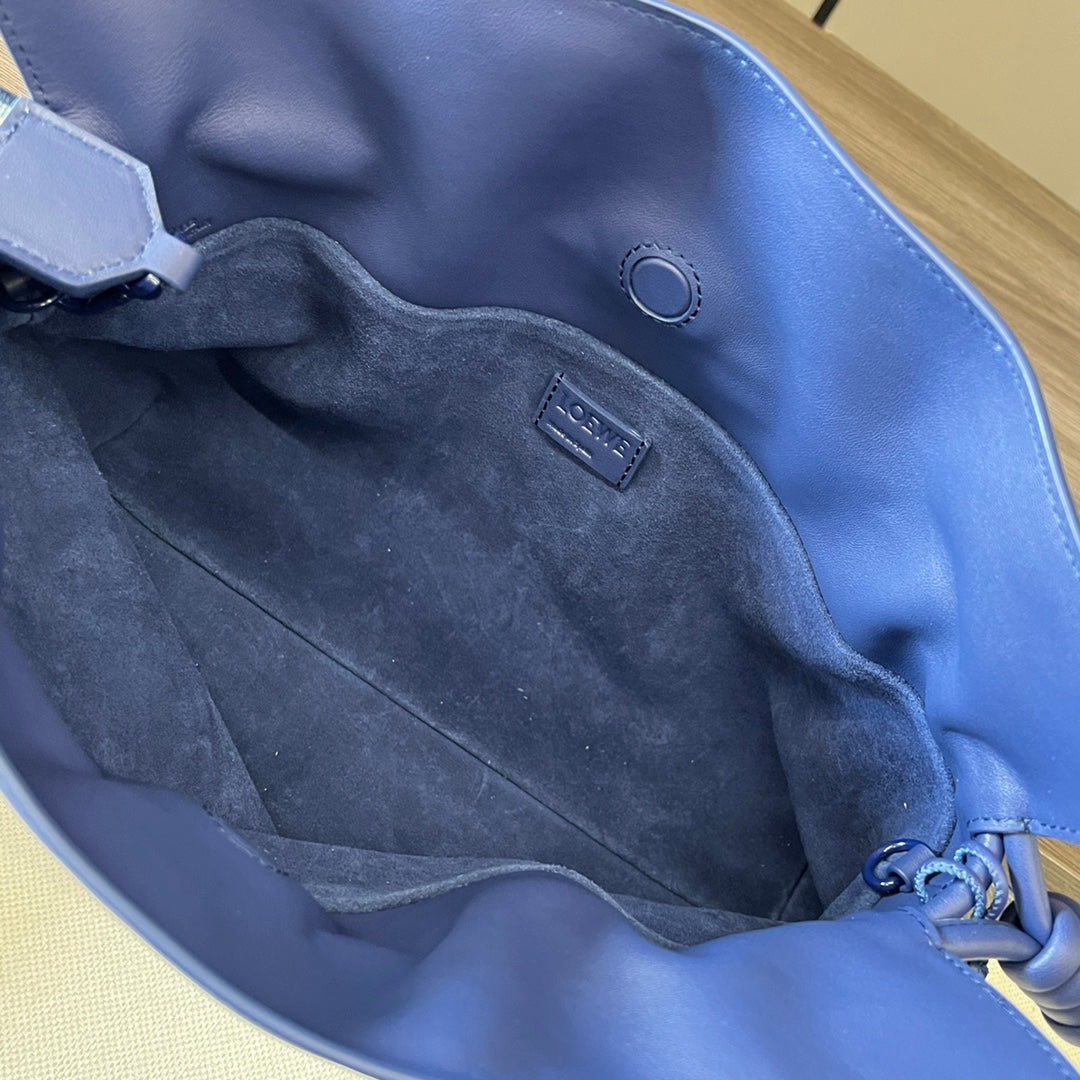 Loew BLue Purple Flamenco Puffer Shoulder Bag mysite