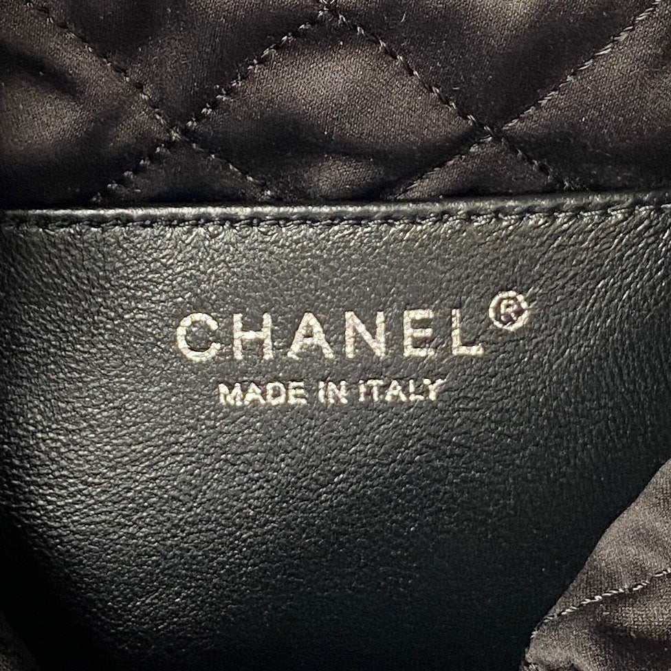 CC 24S Hobo 22 Bag 20cm Black Aged Lambskin mysite