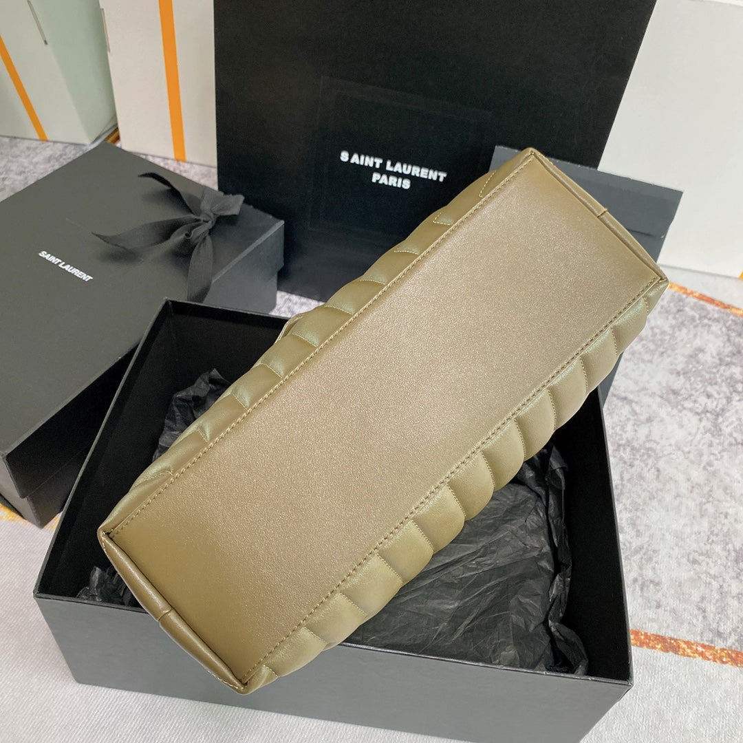 LOULOU MEDIUM 32 OLIVE QUILTED LEATHER mysite