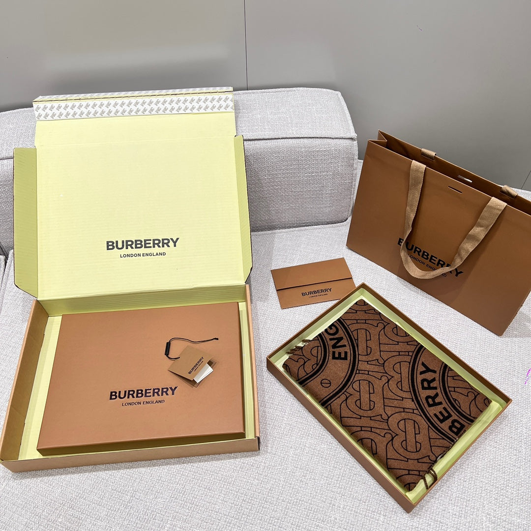 SCARF 168 CM IN CHOCOLATE BROWN CASHMERE 410086 mysite