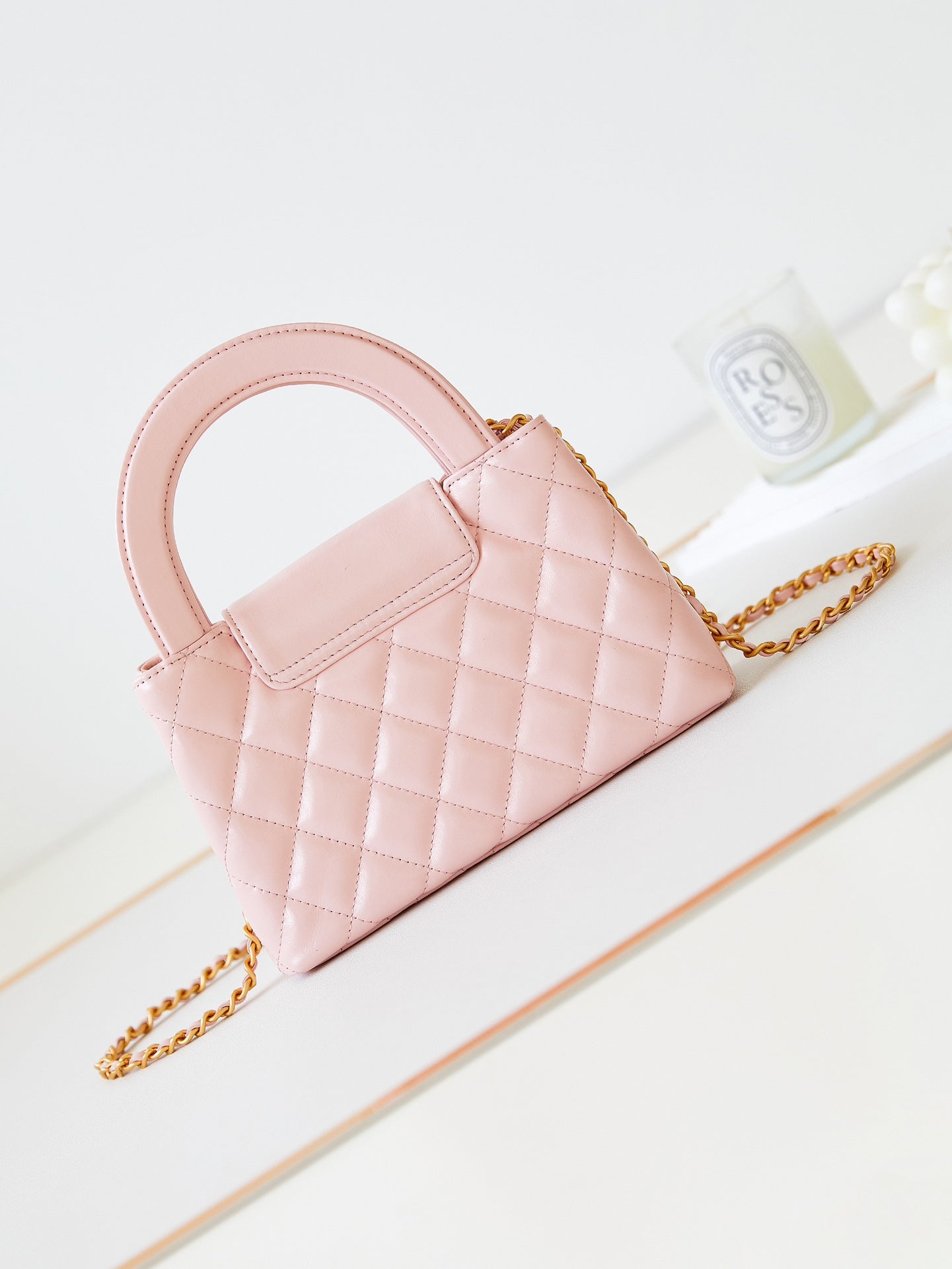 cc 24a nano 19cm kelly shopper bag light pink lambskin mysite
