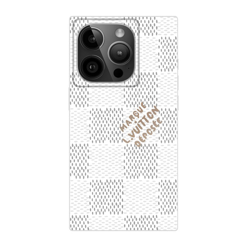 Lou Black & White Sqaure iPhone Case mysite