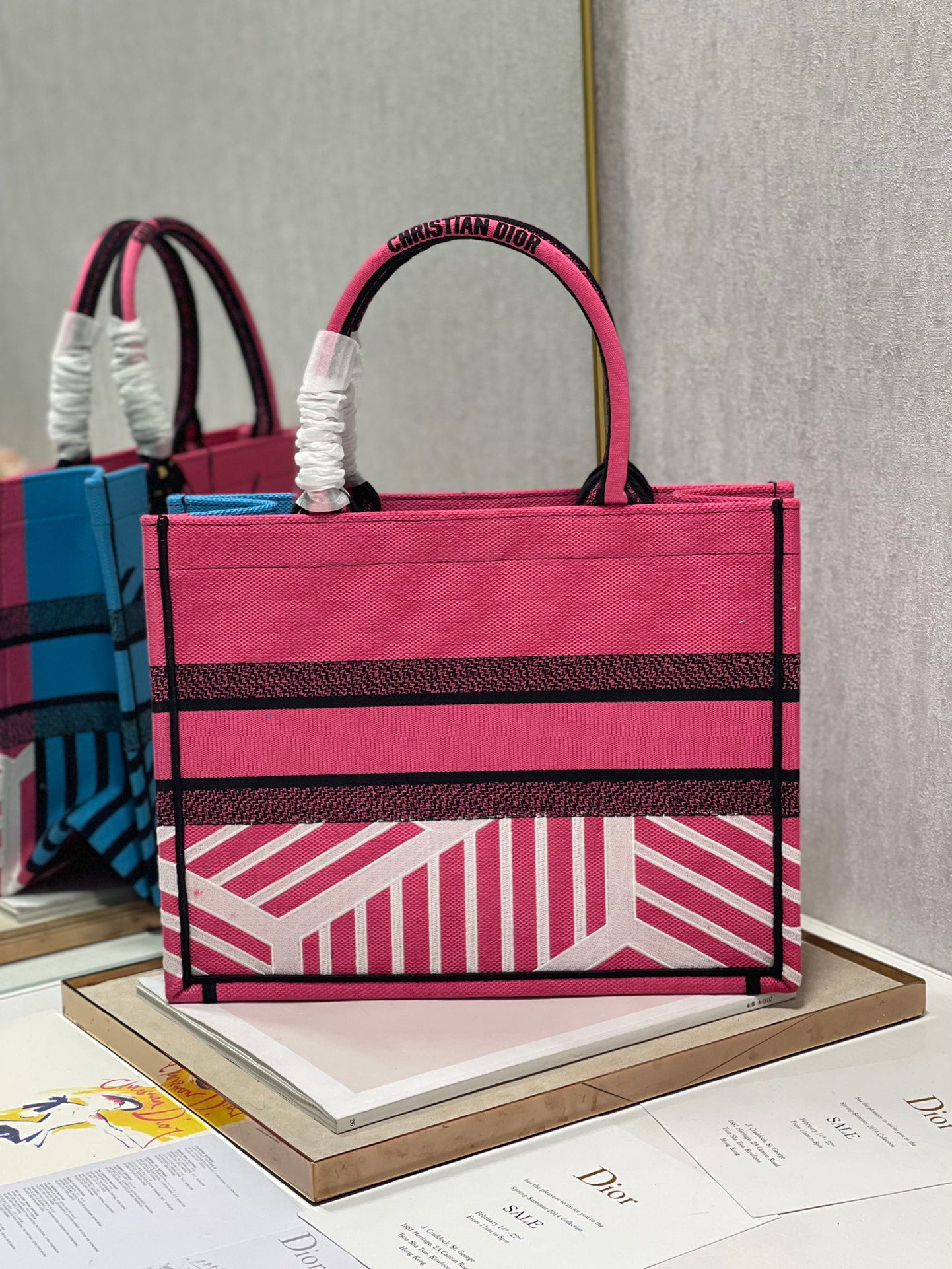 CD Colorful Butterfly Book Tote 36cm Bag Canvas 336531 mysite