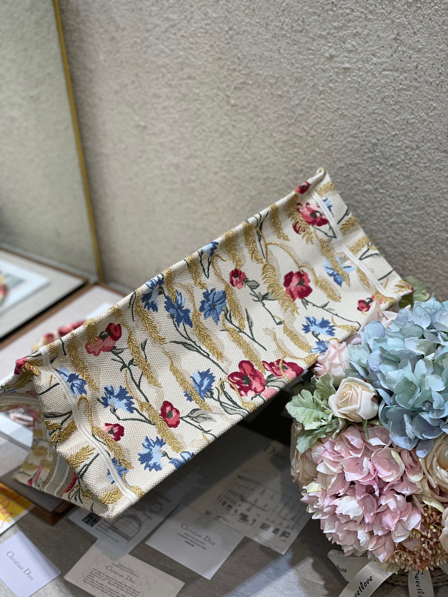 CD Hibiscus Book Tote 42cm Bag Canvas 336576 mysite