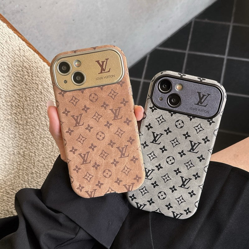 Lou Brown & Black Classic Leather iPhone Case mysite