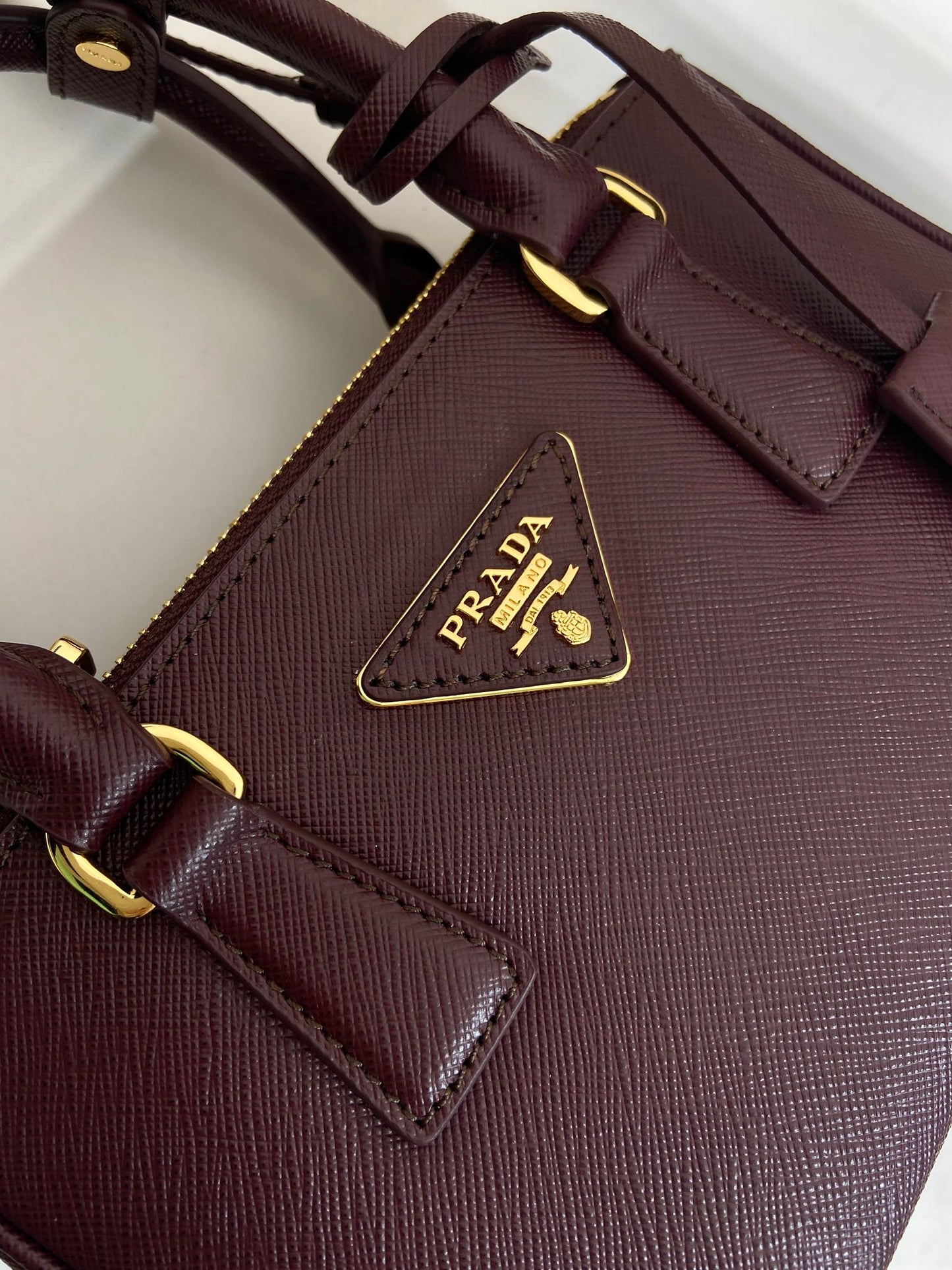 PRA Galleria handbag 21 burgundy leather 280837 mysite