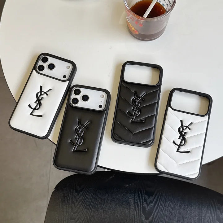 YSL Luxurious Leather Phone Case iPhone 17-12s mysite