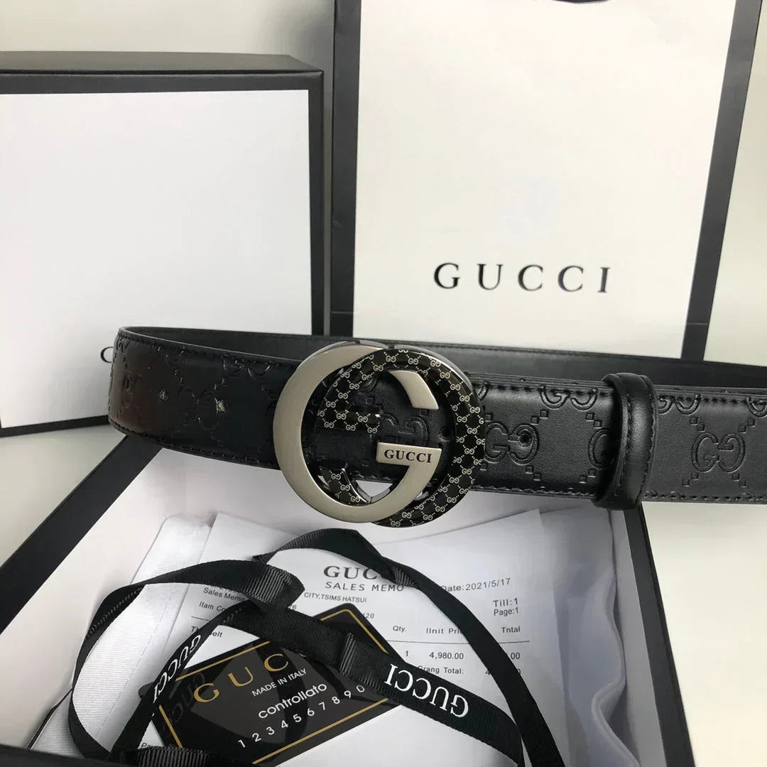 3 Colors Fashion Printed Leather Belt mysite