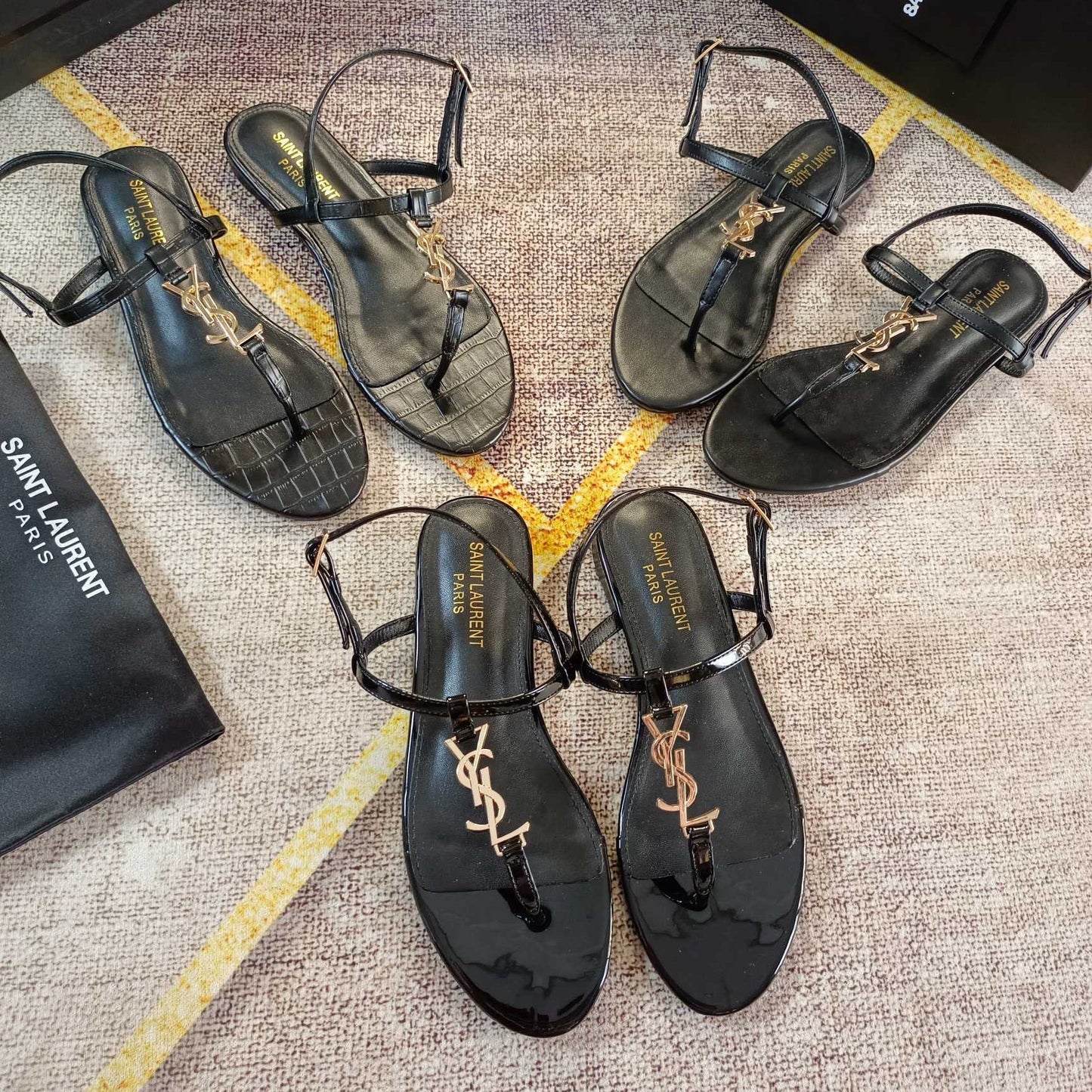 Logo-embellished leather slingback sandals mysite