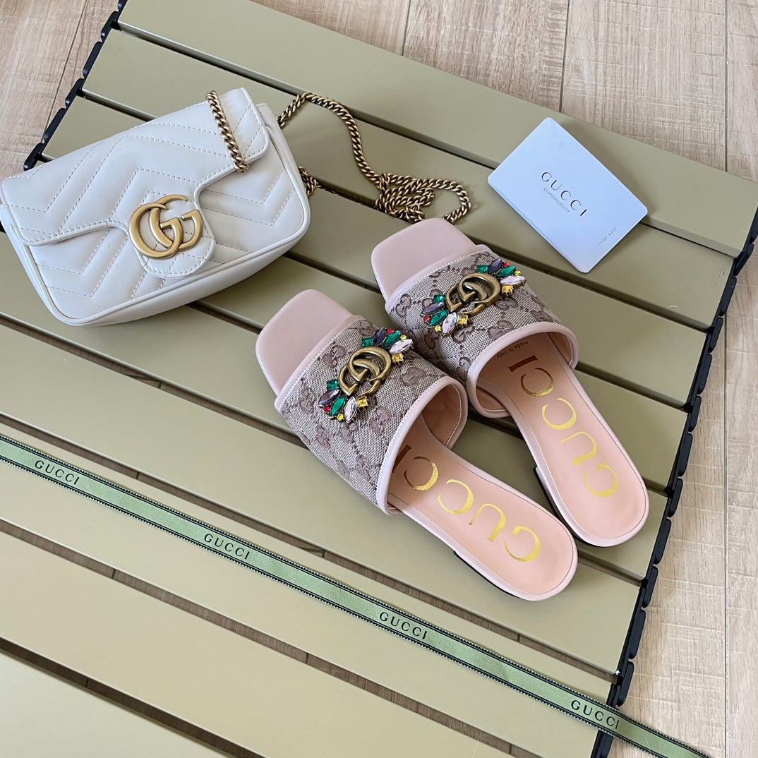 Vintage Embossed Canvas Slippers mysite