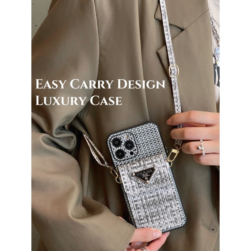 Pra Weave Card Bag Crossbody iPhone Case mysite