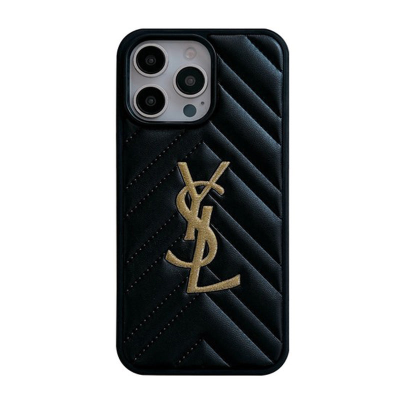 Saint Black & White Leather iPhone Case mysite