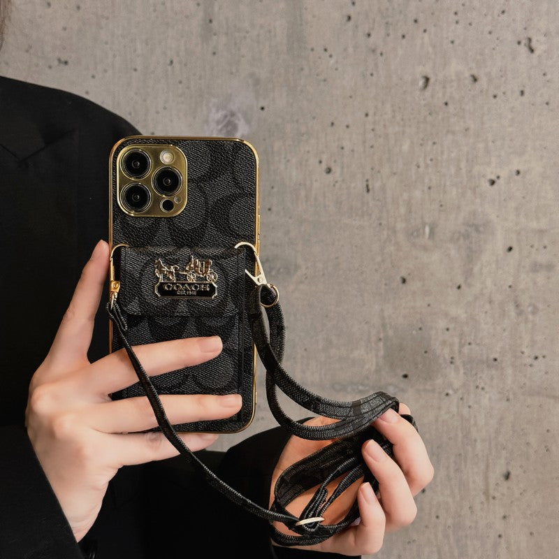Coa Card Bag Leather Chain iPhone Case mysite