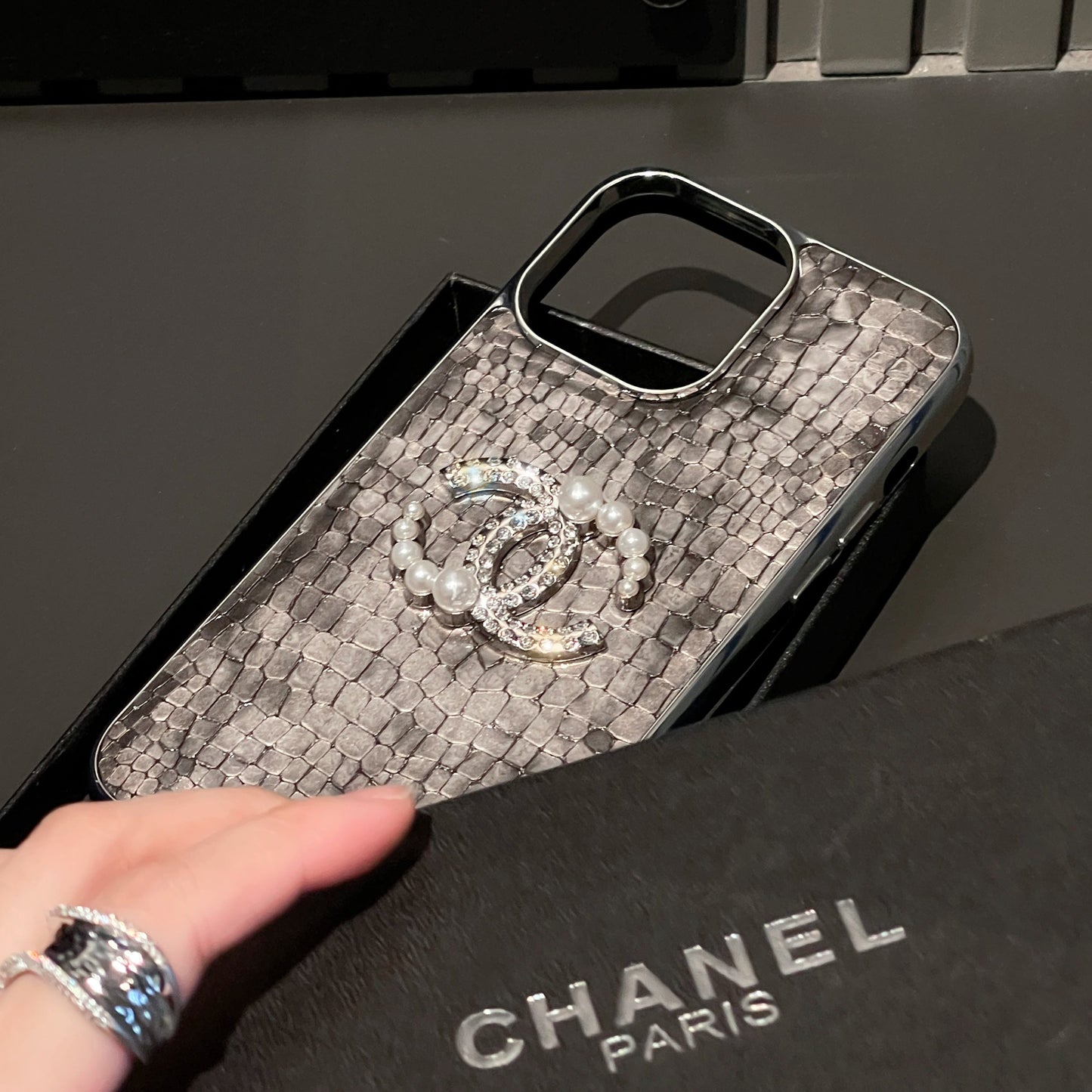 CC Crocodile Leather Pattern iPhone Case mysite